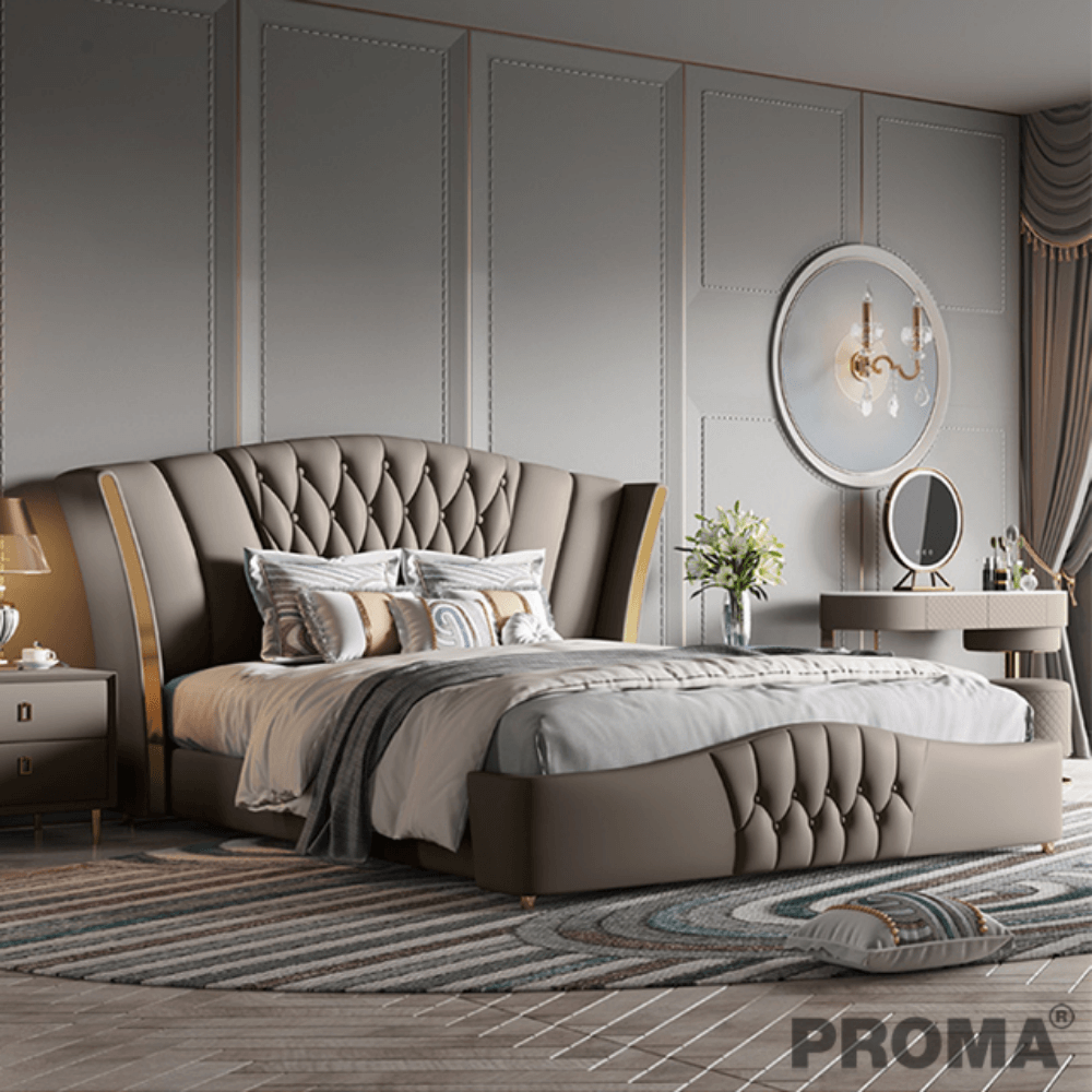 [Pre-order] เตียงนอน Proma-B13-6F ขนาด 6 ฟุต สีน้ำตาล_8